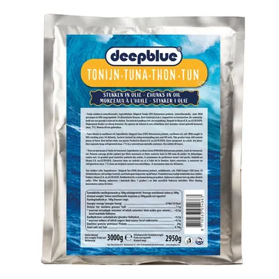 DEEPBLUE Tuna Chunks In Sunflower Oil 4 X 3000G