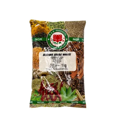 NGR White Sesame Seeds 6 X 1KG