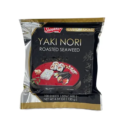 SHIRAKIKU Nori Gold Half Cut 100pcs 10 X 130G
