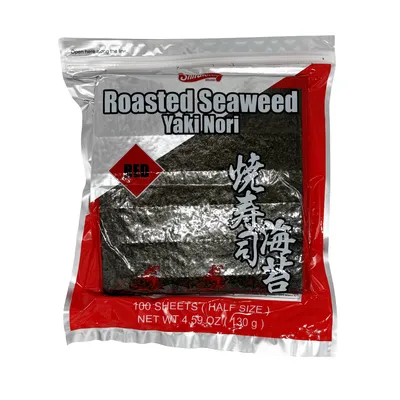 SHIRAKIKU Nori Red Half Cut 100pcs 10 X 130G