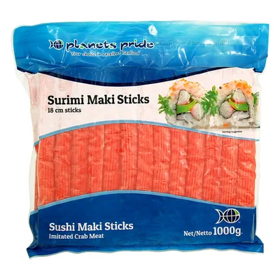 PLANETS PRIDE Surimi Maki Sticks 18cm 10 X 1KG