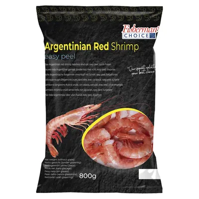 FISHERMAN&amp;#039;S CHOICE Argentinian Red Shrimps EZP 8/12 10 X 800