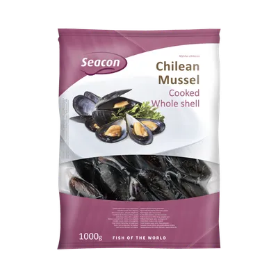 SEACON Whole Cooked Mussels 40/60 5 X 1KG
