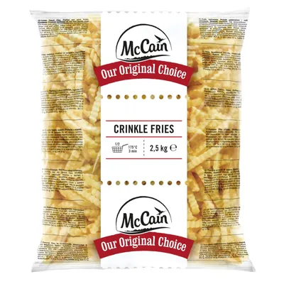 MCCAIN Crinkle Fries 5 X 2,5KG