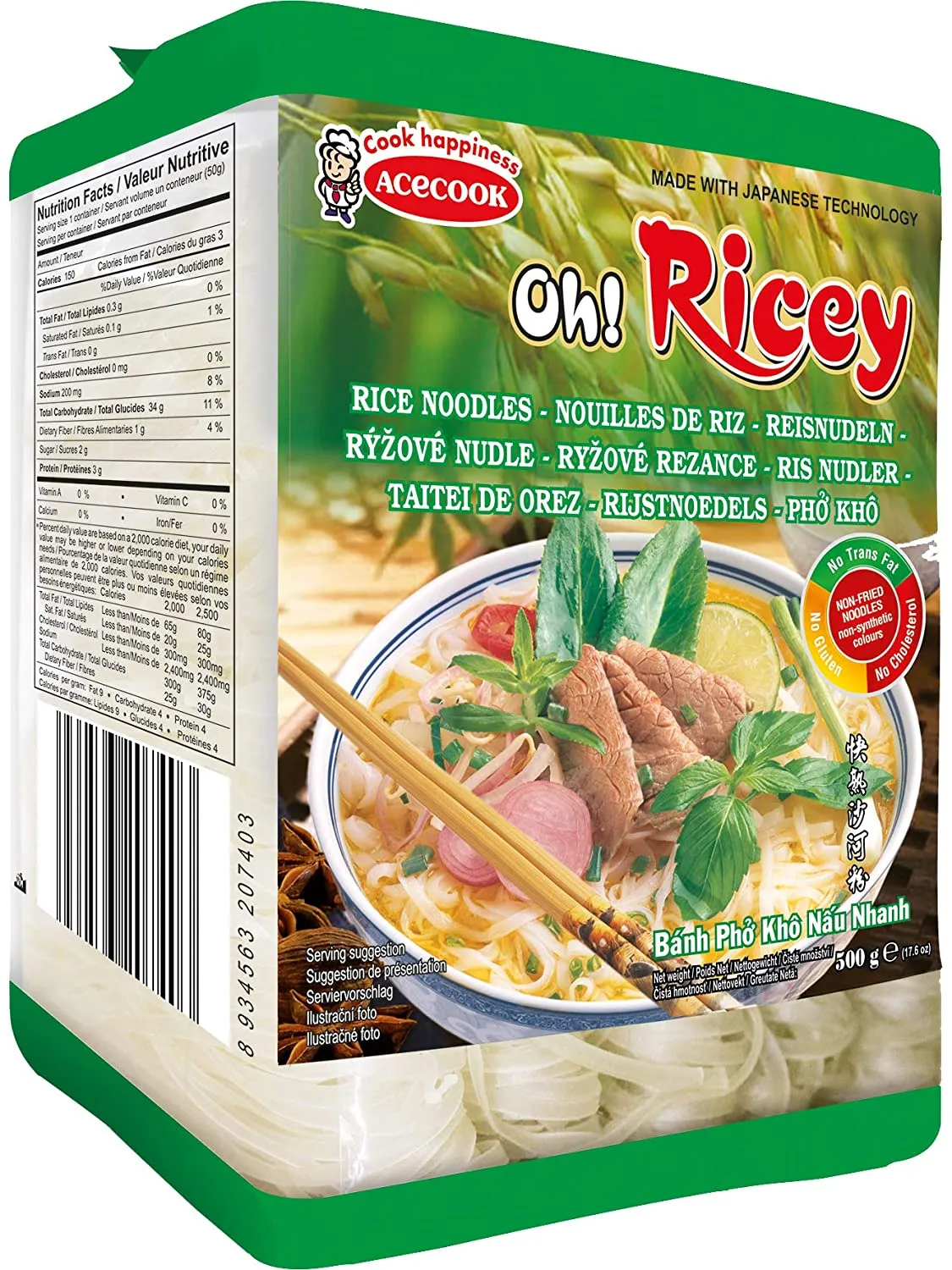 ACECOOK Oh! Ricey Rice Vermicelli 24 X 500G