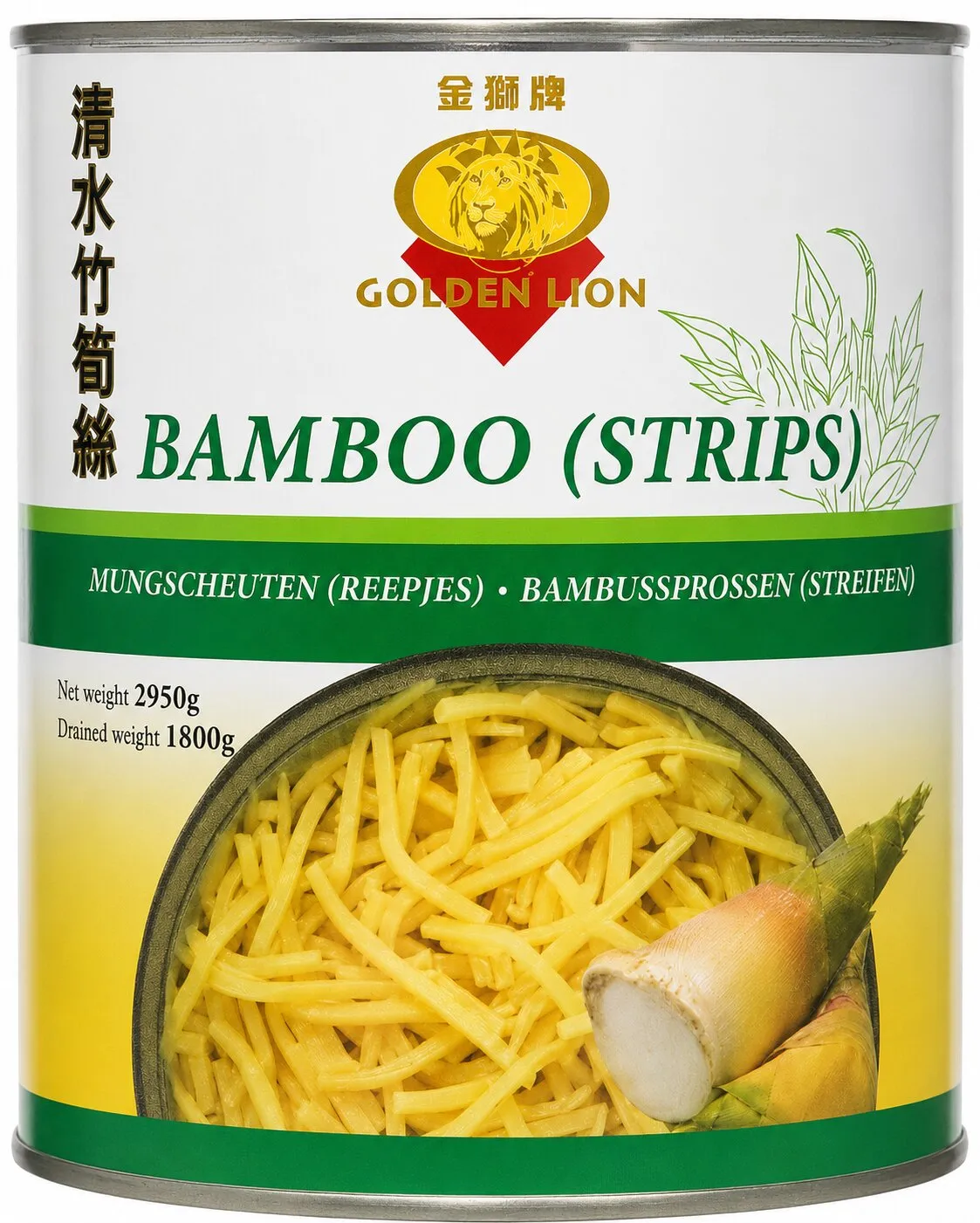 GOLDEN LION Bamboo Shoot Strips 6 X 2950G
