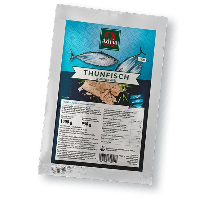 ADRIA Tuna Chunks In Sunflower Oil 16 X 1KG