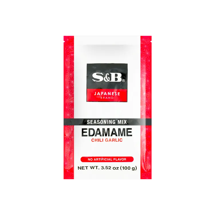 S&amp;amp;B Edamame Seasoning Chili Garlic 30 X 100G