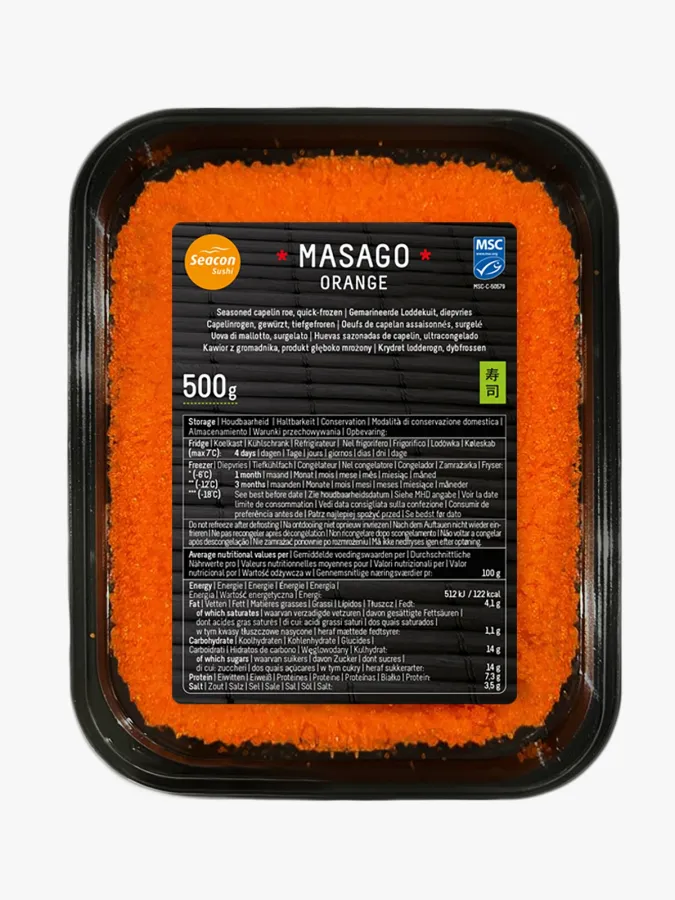 SEACON Masago Orange 12 X 500G