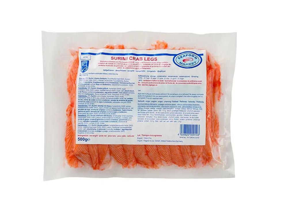 SEAFOOD MARKET Kanimi Surimi Crab Legs 20 X 500G