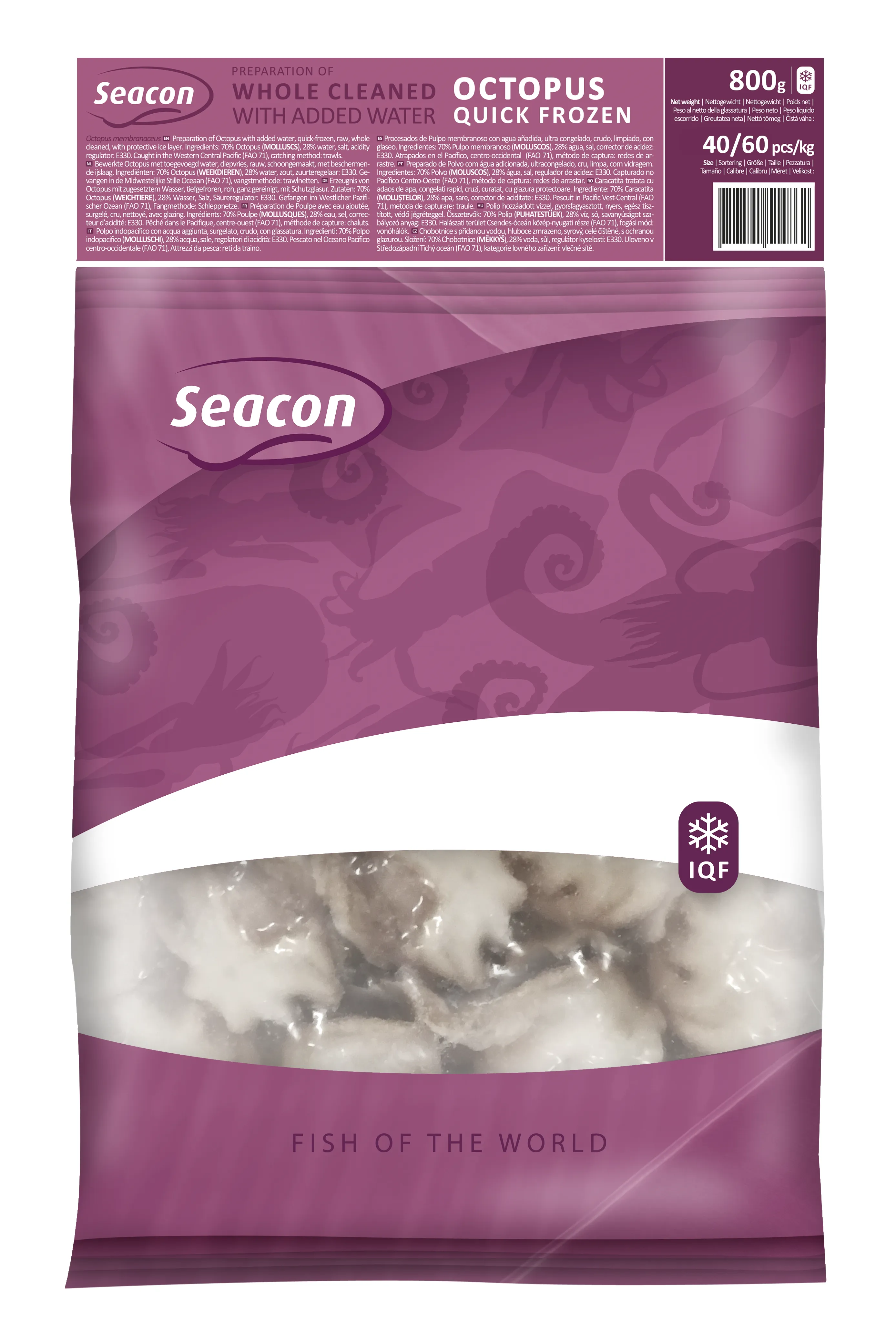 SEACON Baby Octopus 40/60 10 X 800G