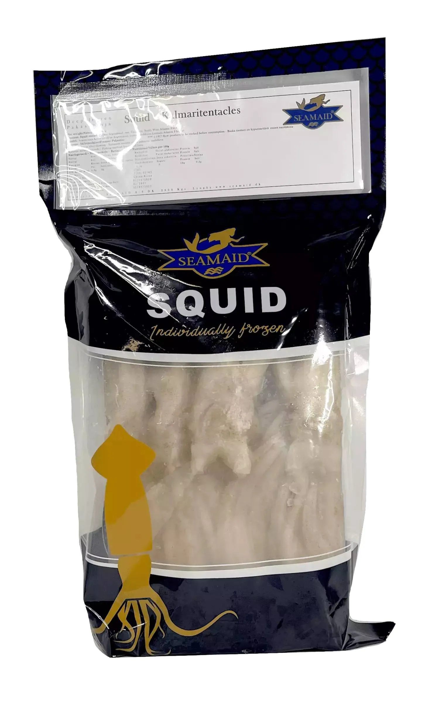 SEAMAID Squid Tentacle 40/60 10 X 800G