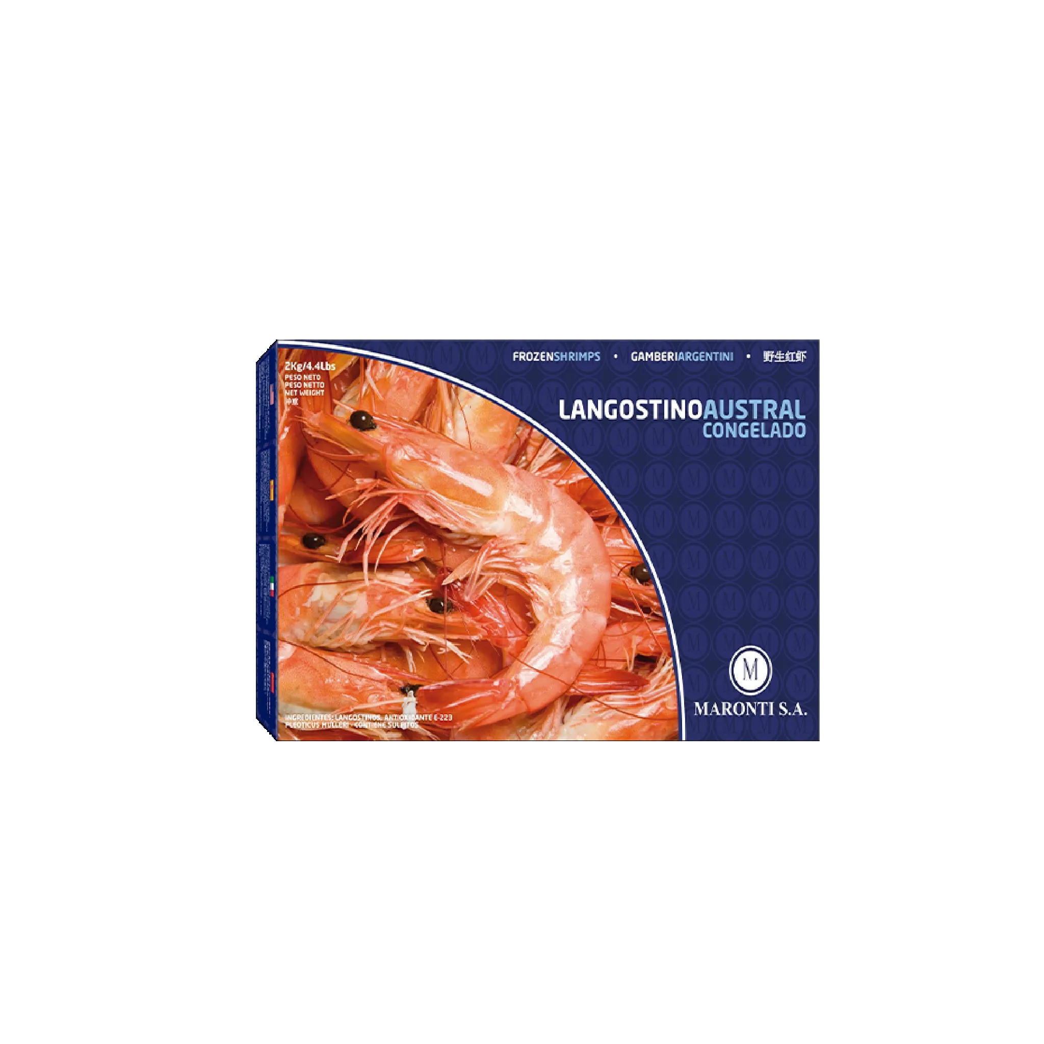 Argentinian Red Shrimps HOSO 20/30 6 X 2KG