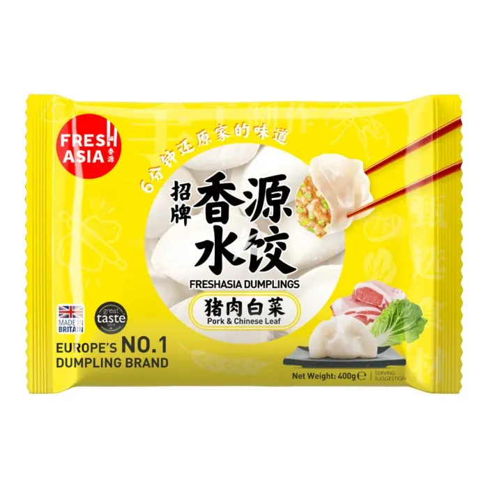 FRESHASIA Pork &amp;amp; Chinese Leaf Dumplings 25 X 400G