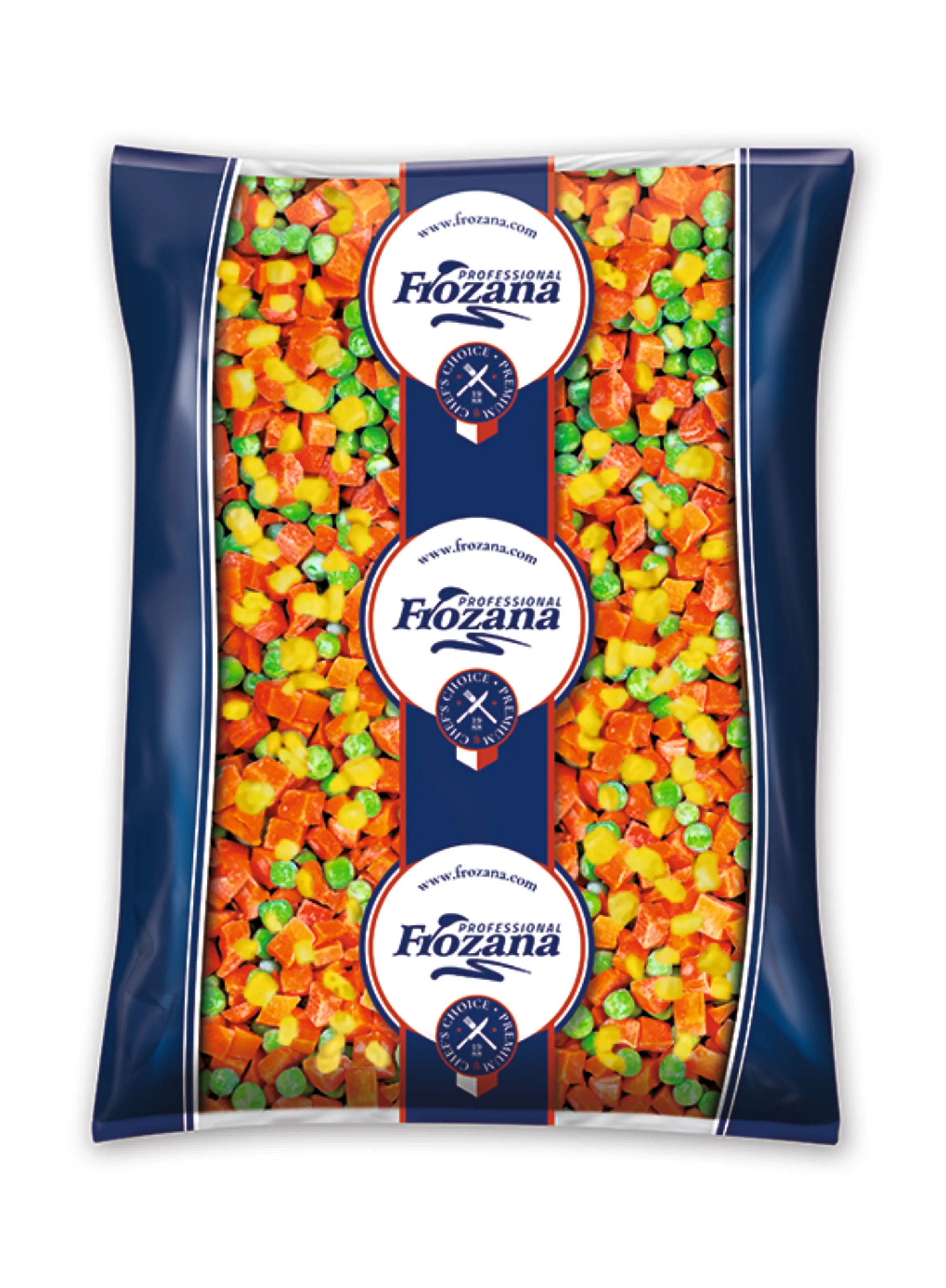 FROZANA 3-Vegetable Mix (Peas, Corn &amp;amp; Carrots) 4 X 2,5KG