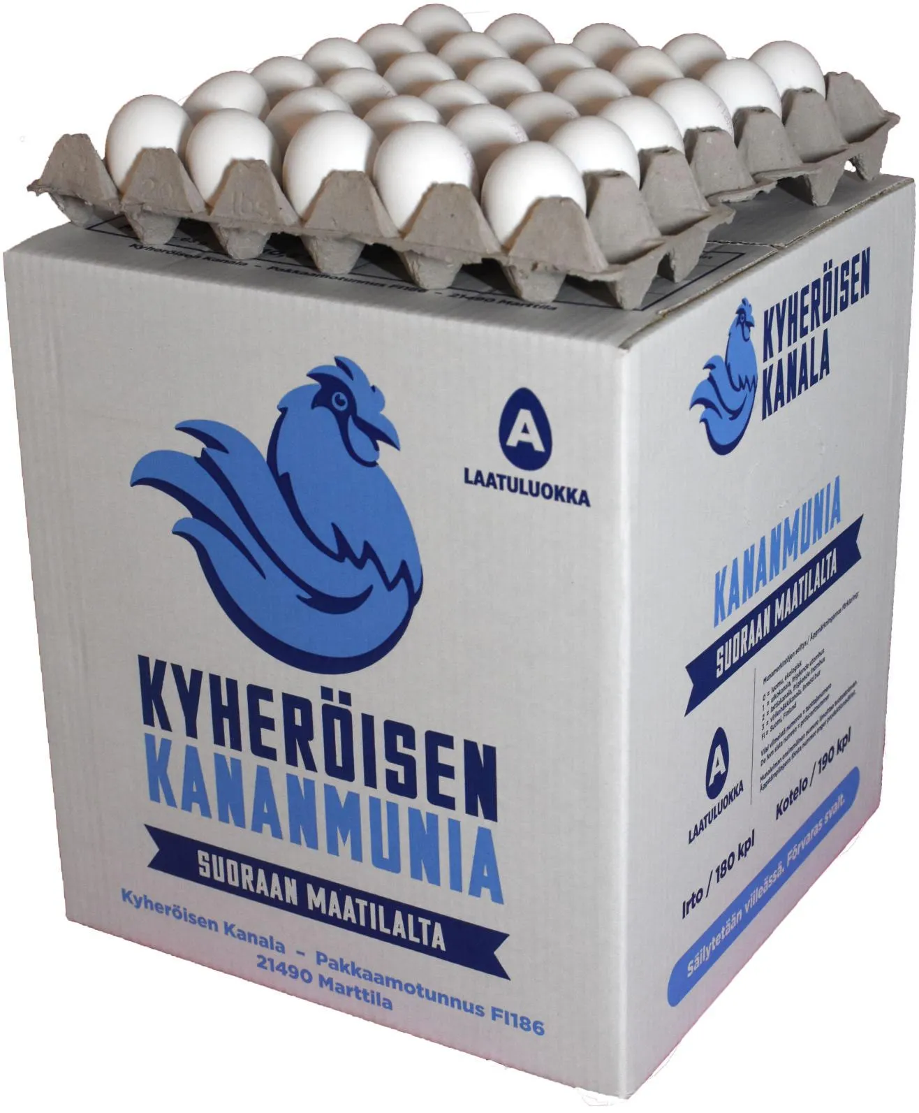 KYHERÖISEN KANALA Free Range Egg L (180pcs) 12,3 KG