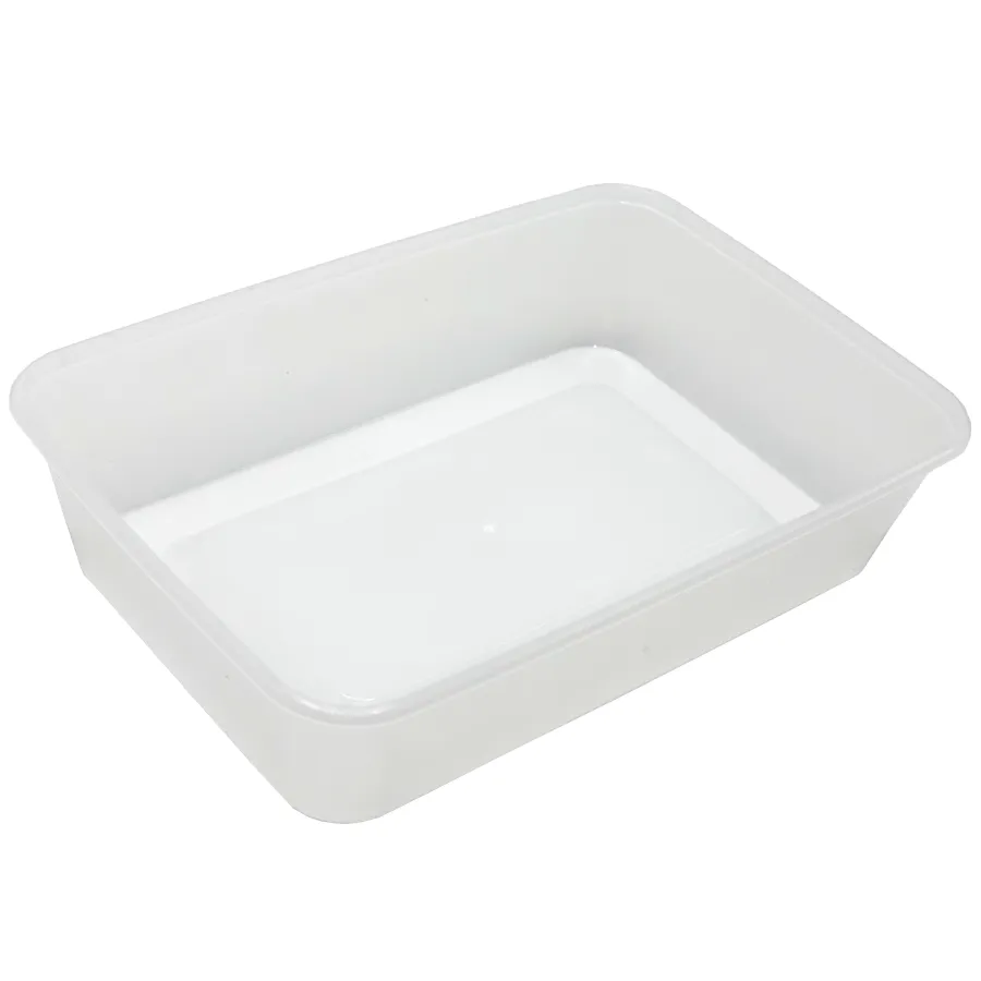 A500 Rectangular Plastic Food Container (500m