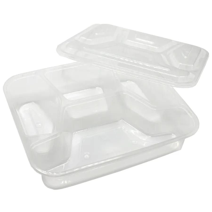 T41000 Rectangular Plastic 4 Compartment Food