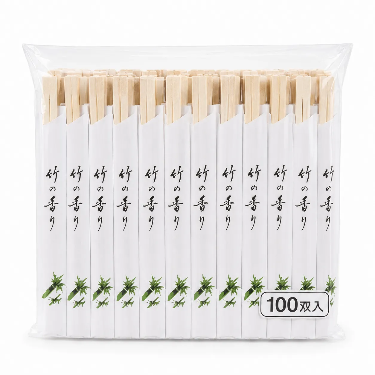 Takeaway Bamboo Chopsticks 21cm 30 X 100PR