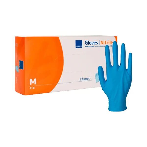 ABENA Classic Nitriilikäsine M Sininen 10 X 100KPL  ABENA Classic Nitrile Glove M Blue 10 X 100PCS